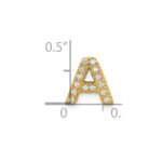 10K  Diamond Letter A Initial Charm - Image 4