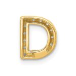 14K  Diamond Letter D Initial Charm - Image 3