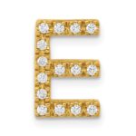 14K  Diamond Letter E Initial Charm