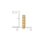 10K  Diamond Letter I Initial Charm - Image 4