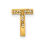 10K  Diamond Letter T Initial Charm - Image 3