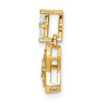 14k Diamond and Yellow Sapphire Star Pendant - Image 2