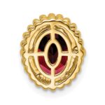 10k Oval Garnet Chain Slide - Image 4