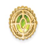 10k Oval Peridot Chain Slide - Image 4