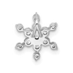 14k White Gold 1/2 carat Lab Grown Diamond VS/SI+ G+ Complete Star Chain Slide Pendant - Image 3