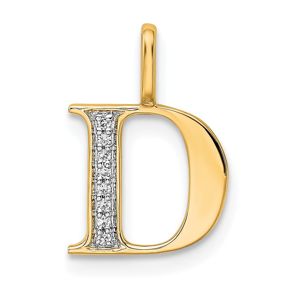 PM8365D-003-YA.jpg 14K Diamond Letter D Initial Pendant - Image 1