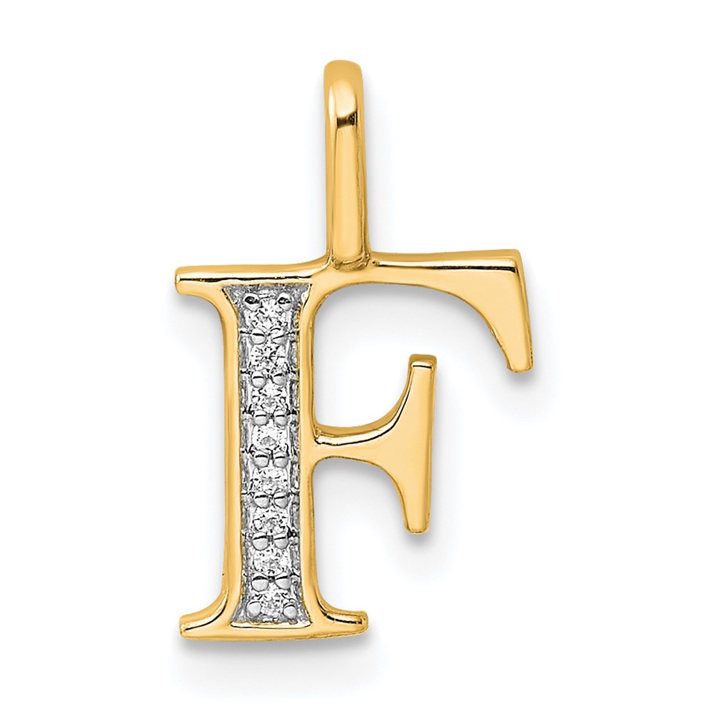 PM8365F-003-1YA.jpg 10K Diamond Letter F Initial Pendant - Image 1