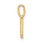 14k Diamond Letter F Initial Pendant - Image 2