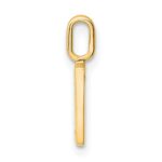 10K Diamond Letter V Initial Pendant - Image 2