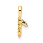 14K Diamond Number 1 Pendant - Image 4