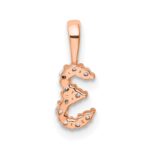 14k Rose Gold Diamond Number 3 Pendant - Image 4