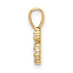 14K Diamond Number 6 Pendant - Image 2