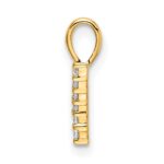 14K Diamond Number 7 Pendant - Image 2