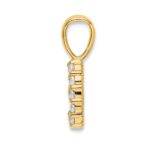 14K Diamond Number 9 Pendant - Image 2
