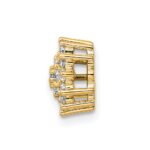 14k 1/4 carat Lab Grown Diamond VS/SI+ G+ Complete Chain Slide Pendant - Image 2