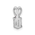 Sterling Silver Rhodium-plated Amethyst Pendant - Image 4