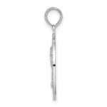 De-Ani Sterling Silver Rhodium-Plated Polished and Textured South Beach Palm Tree Pendant - Image 2