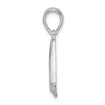 De-Ani Sterling Silver Rhodium-Plated Polished Sailboat Pendant - Image 2