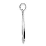 De-Ani Sterling Silver Rhodium-Plated Polished Sailboat Pendant - Image 2