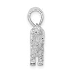 De-Ani Sterling Silver Rhodium-Plated 3D Cavalier King Charles Spaniel Pendant - Image 2
