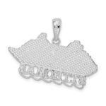 De-Ani Sterling Silver Rhodium-Plated Polished St. Thomas Cruise Ship Pendant - Image 4