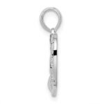 De-Ani Sterling Silver Rhodium-plated #1 Grandma in Heart Pendant - Image 2