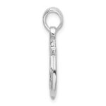 De-Ani Sterling Silver Rhodium-Plated Polished 3D Anchor Pendant - Image 2