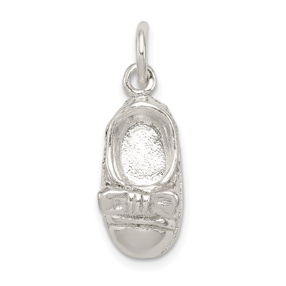 QC1047.jpg Sterling Silver Baby Shoe Charm - Image 1