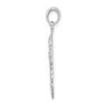 De-Ani Sterling Silver Rhodium-Plated Polished Double Dolphins Pendant - Image 2