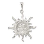 Sterling Silver Sun Pendant - Image 4