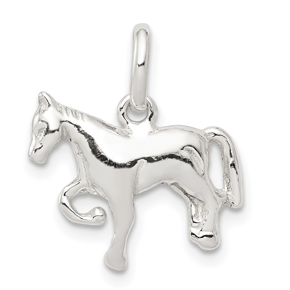 QC107.jpg Sterling Silver Horse Charm - Image 1