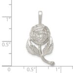 Sterling Silver Rose Pendant - Image 3