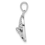 Sterling Silver Rhodium-plated Preciosa Crystal Mouse Pendant - Image 2