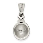 Sterling Silver Antiqued Marcasite Enameled Ladybug Pendant - Image 4