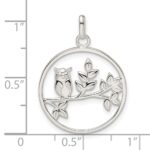 Sterling Silver Owl Pendant - Image 3