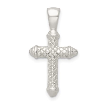Sterling Silver Polished Cross Pendant