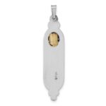 Sterling Silver Solid Antiqued Mezuzah Pendant - Image 4