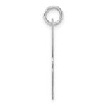 Large Sterling Silver Rhodium-plated Script Letter H Initial Charm - Image 2