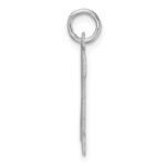 Large Sterling Silver Rhodium-plated Block Letter K Initial Charm - Image 2