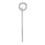 Large Sterling Silver Rhodium-plated Block Letter Q Initial Charm - Image 2