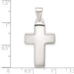 Sterling Silver Polished Cross Pendant - Image 4