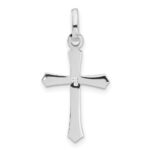 Sterling Silver Rhodium-plated Cross Pendant - Image 3