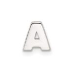 Sterling Silver E-coated Letter A Slide Charm
