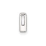 Sterling Silver E-coated Letter F Slide Charm - Image 2