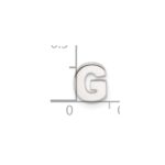 Sterling Silver E-coated Letter G Slide Charm - Image 4