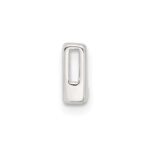 Sterling Silver E-coated Letter L Slide Charm - Image 2
