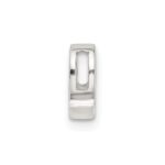 Sterling Silver E-coated Letter Q Slide Charm - Image 2