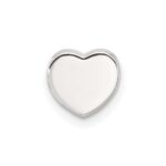 Sterling Silver E-coated Heart Slide Charm - Image 3