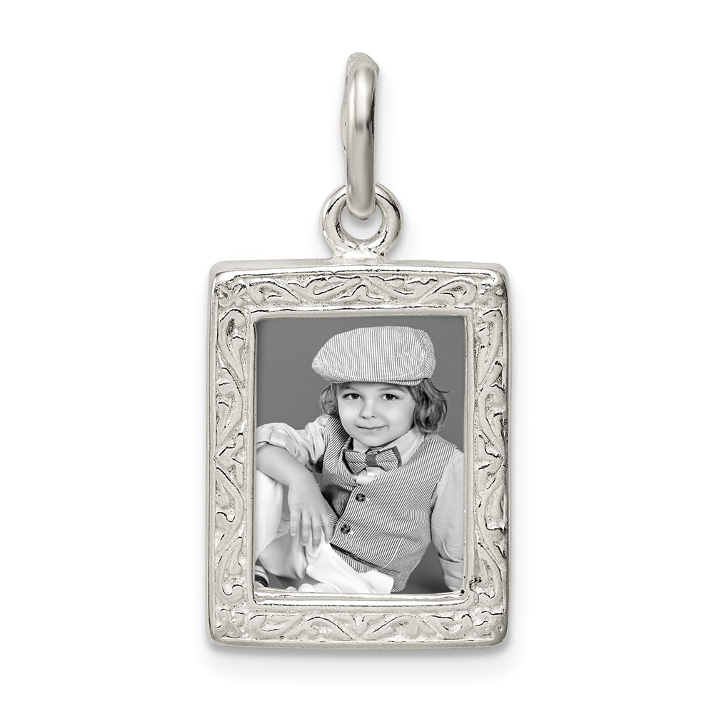 QC12.jpg Sterling Silver Picture Frame Charm - Image 1