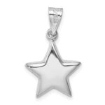Sterling Silver Rhodium-plated Star Charm - Image 4